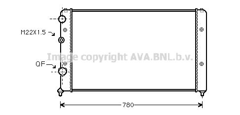 AVA QUALITY COOLING radiatorius, variklio aušinimas VW2122